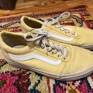 Vans Ward Skate Shoe - W8, light yellow, lightly used.